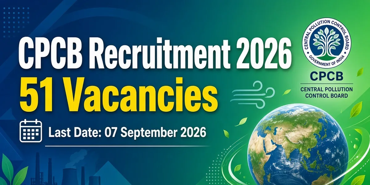 CPCB Recruitment 2026 - Apply Online